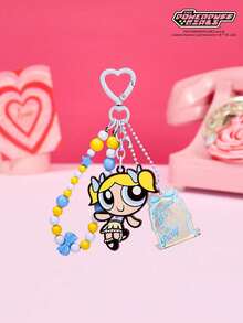 THE POWERPUFF GIRLS X POKOJA LAND 鑰匙圈 包包裝飾掛飾鍊 - 彩色 - 查看 14