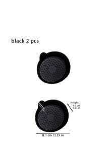 2pcs Silicone Cup Holder Mats With Anti-Slip Pad - Car Accessories - Durable Interior Decor - Automotive Decoration - multicolor - View 3