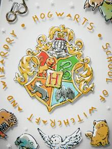HARRY POTTER X SHEIN 卡通圖案黑色三合一透明手機殼，防摔保護 13-17 手機殼 - 彩色 - 查看 3