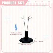 3/1pc Adjustable Doll Stand Suitable For Doll, Doll Display Stand Suitable For 4-6 Inch (Approximately 10.2-15 Cm) Dolls, Keeping Dolls In A Standing Position (Black, 3 Pieces Set) (Dolls Not Included) - multicolor - View 10