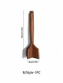 Cirelle 1個天然木製絞肉切碎器，多叉木製漢堡肉壓碎器附掛孔手柄，耐熱不刮傷肉類分塊工具，適用於絞牛肉、炒蛋、醬料攪拌及日常居家烹飪準備的廚房用具 - 彩色 - 查看 9