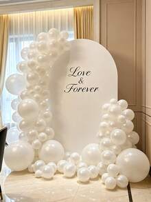 MINKOJA 5/10/12/18 Inch Multi-Color Latex Helium Round Balloons, Great For Birthday Wedding Anniversary Bridal Shower Graduation Gender Reveal Baptism New Year Holiday Party Decorations - pearlescent white - View 5