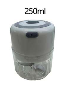Teckwe 1個可攜式電動迷你大蒜切片機，USB充電，不鏽鋼刀片，一鍵操作，易於清潔，小型切碎機，適用於家庭廚房和戶外露營的小工具配件，內置600mAh電池 - 均碼 - 查看 7