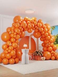 MINKOJA 5/10/12/18 Inch Multi-Color Latex Helium Round Balloons, Great For Birthday Wedding Anniversary Bridal Shower Graduation Gender Reveal Baptism New Year Holiday Party Decorations - orange - View 2