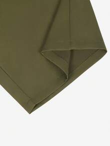 Manfinity Homme Men Solid Color Shorts With Pockets For Summer - Army Green - View 8