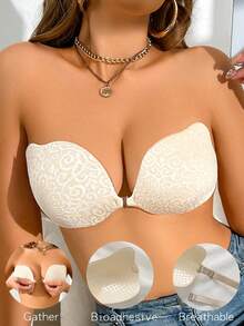 SHEIN 1pc Women's Intimate Accessories (Nipple Covers) - Gold - View 3