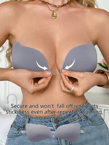 SHEIN Accesorio de lencería para mujer (Cubrepezones) Paquete individual - Neblina azul - Ver 1