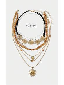 Noxbound 1 Set Of Bohemian, Ladies Multi-Layer Necklace - Multicolor - View 10