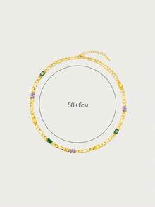 Glisma Women's Fashion Necklace,Premium/Old Money/Classy,Sexy/Vintage,For Mom/Women/Girl/Mother,Summer/Beach/Prom/Party - Gold - View 6