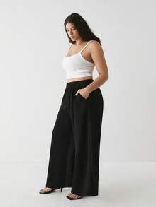 YARNWELL Women's Straight Leg Sweatpants With Pockets – Soft Air Layer Trousers, Everyday Essential For Daily, Work & Casual - Black - View 10
