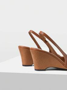 Mnmlis Women's Wedge Heel Platform Shoes - Brown - View 4