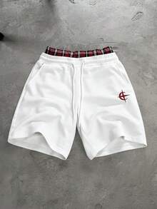 PAVTROS Men's Drawstring Waist Pocket Casual Versatile Daily Travel Shorts - White - View 2