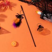 PETSIN 1 PC Halloween Cat Toy Stick With A Fancy Design - Halloween Fake Feather Cat Self-Entertaining Toy - Multicolor - View 8