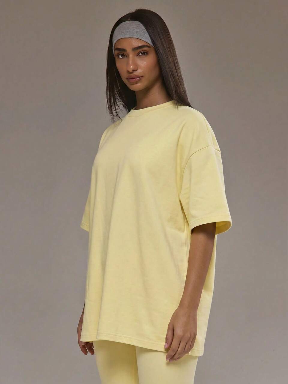 Oversized Soft Touch Fleece T-Shirt Padel Winter Activewear Sport Gym Workout Summer