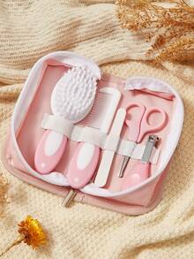 Cozy Pixies 8-Piece Baby Care Set, Two Sets Of Cute Cartoon Pattern Care Tools For Boys And Girls, Suitable For Newborn Soft Abrasive Tools - Multicolor - View 6