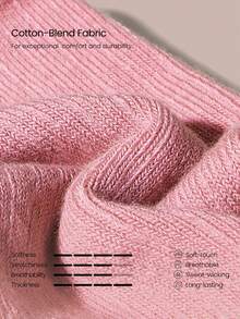 GLOWMODE 1 Pair Soft Cotton Breathable Mesh Strappy Lace-Up Ribbed Grip Socks Barre Ballet Pilates Studio Dance Daily Casual - Dusty Rose - View 7
