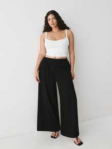YARNWELL Women's Straight Leg Sweatpants With Pockets – Soft Air Layer Trousers, Everyday Essential For Daily, Work & Casual - Black - View 6