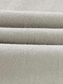 Chillumni Pantalones rectos de cintura con cordón, unicolor, holgados, para otoño - Gris Claro - Ver 4