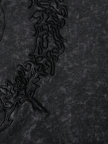 PAVTROS 男士圓領休閒百搭日常短袖T恤 - 黑色 - 查看 4