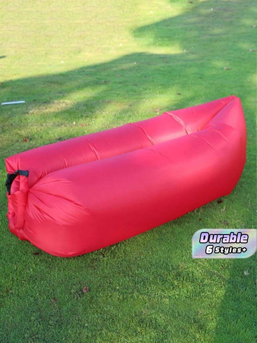 1 Buah Sofa Santai Tiup Portabel – Sofa Udara Nilon dengan Tas Jinjing, Kursi Malas Luar Ruangan untuk Berkemah, Festival Musik, Pantai & Perjalanan - MultiWarna - View 1