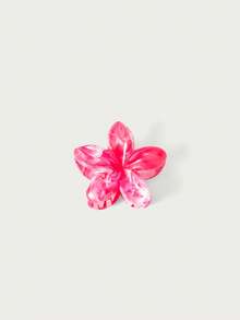 Glisma 3件/1件優雅大花朵髮夾，7.8cm/3.07in 雞蛋花花卉夾，白色、粉色與幻彩高端度假海灘髮飾 - 彩色 - 查看 8