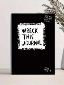 《Destroy This Journal》撕頁式壓力釋放筆記本，包含趣味挑戰，放鬆減壓焦慮日記，頁數不固定，抽拉式設計，軟封面，適合成人、學生與治療師 - 多色 - 查看 11