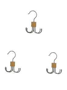 1-3 Packs Belt Hook Wardrobe Belt Storage Rack 360° Rotate To Save Space For Bras, Vests, Ties, Scarves, Wallets Creative Rotatable Multifunctional Six-Claw Hook, Suitable For Halloween, Christmas, Thanksgiving Parties - Multicolor - View 8