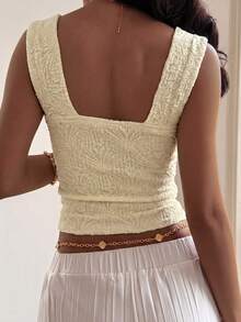 Pariaura 1pc Women's Beige Camisole Tank Top, New Hot-Selling - Beige - View 12