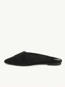 CUCCOO CHICEST Sepatu mules hitam klasik dengan ujung tertutup. - Hitam - View 4