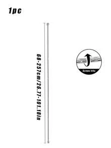 1 pièce Tringle télescopique en acier inoxydable sans perçage, facile à installer, sans besoin de colle, convient pour des endroits tels que les armoires, les salles de bain, les fenêtres, etc. - 1pc - Voir 18