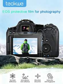 Teckwe 3片裝 9H 高定義玻璃 無氣泡 高透明 2.5D 弧邊 透明螢幕保護貼，適用於 SX740 HS、G7 Mark III/G7X3 數位相機螢幕保護貼，相機鋼化玻璃膜 - 查看 1