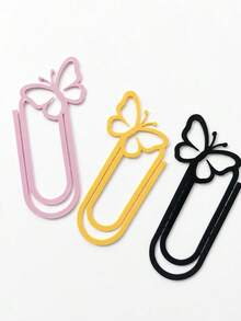 Zazumi 1Pc/3pcs 2D Flat Giant Butterfly Paper Clip Bookmark, Creative Oversized Book Page Marker, Student Note Card Holder, Decorative Memo Clip For Books, Journals, Planners, School, Office, Reading, Study & Gift - multicolor - View 10