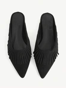 CUCCOO CHICEST Sepatu mules hitam klasik dengan ujung tertutup. - Hitam - View 1