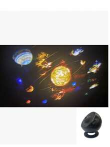 1 pieza Lámpara de meteorito ultra clara 13 en 1, adecuada para proyector de estrellas, interfaz USB, accesorio de iluminación USB, luz LED de planetario giratoria 360°, con efecto dinámico de meteorito, temporizador de 1/2 hora y control de 4 teclas, luz nocturna de atmósfera con cambio de color RGB para dormitorio - Luz de proyección de galaxia - Ver 3