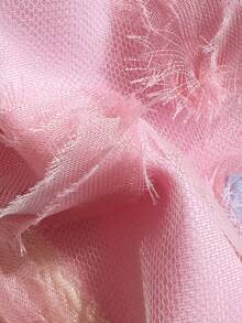 Costavie Swim MOD 兩件式女款泳衣套裝 春夏度假風 彩色花卉亮片紋理面料 掛脖三角比基尼上衣搭配側綁帶比基尼褲頭 性感泳裝套裝 - 彩色 - 查看 5