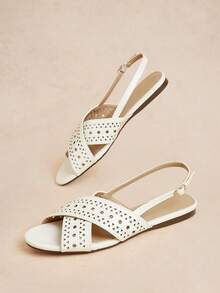 Rosivie Women's Shoes Summer Fashion Casual Versatile Flat Sandals Summer Shoes - Laser White - View 6