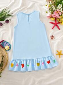 Emery Rose Kids Emery Rose Kids 女童卡通印花圓領無袖洋裝 - 彩色 - 查看 6