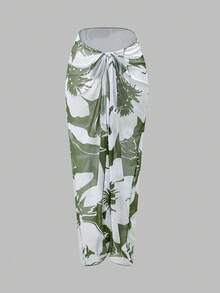 Swim Oasis 26SS 春夏純色金屬飾吊帶女款夏季度假泳裝套裝女式泳衣 - 綠色 - 查看 7