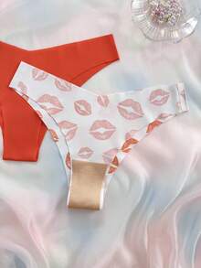 Nora Wilde 13pcs Women's Seamless Sexy Daily Triangle Panties - Multicolor - View 5