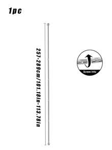 1 pièce Tringle télescopique en acier inoxydable sans perçage, facile à installer, sans besoin de colle, convient pour des endroits tels que les armoires, les salles de bain, les fenêtres, etc. - 1pc - Voir 19