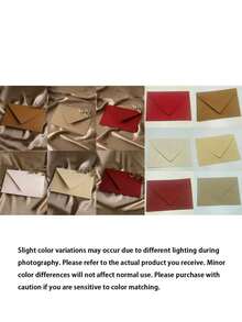 Office Envelopes, Wedding Invitation Cards, Western Business Party Invitation Cards, Holiday Gift, Party Decorative Envelope Cards, Multi-Style & Multi-Color Material, DIY Stationery, Solid Color Invitation,Christmas - multicolor - View 8