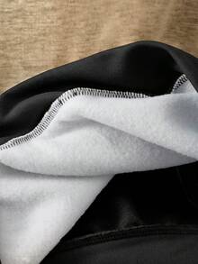 SHEIN 青少年男孩休閒寬鬆舒適百搭趣味拼接撞色連帽開襟運動外套，適合外出穿著 - 卡其色 - 查看 8