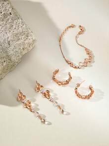 Opalesca Light Luxury Jewelry Four-Piece Set, Complete Set Of Accessories With A Sense Of Atmosphere - Multiple combinations - View 9