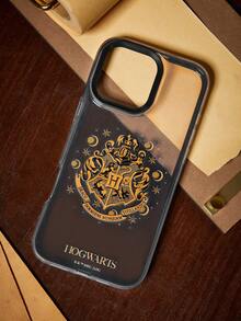 HARRY POTTER X SHEIN Cartoon Pattern Black Three-In-One Transparent Mobile Phone Case, Anti-Drop Protective IPhone13-17 Mobile Phone Case. - Multicolor - View 2