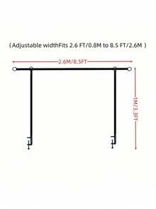 Adjustable Arch Party Stand Heavy Duty Iron Frame Wedding Birthday Backdrop Support Holder Outdoor Indoor Event Decoration Home DIY Display - Multicolor - View 6