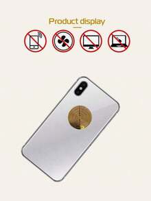 Teckwe 1 Piece EMF Protection Phone Sticker Ultra Thin Self Adhesive Removable No Residue Electromagnetic Interference Compact Round Chip Simple Solid Color Universal Compatible With All Smartphones Tablets Laptops For Daily Office Gadget Accessories - View 6