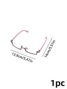 Zazumi 1pc Unique, Lensless Decorative Eyeglass Frames, Openwork Frames, Suitable For Anime, Cosplay, And Photography; Unisex. - Multicolor - View 15