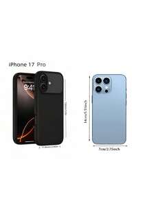Compatible con iPhone Funda de teléfono (Protección multicapa) [A prueba de golpes][Resistente a caídas][Antideslizante], Funda protectora de teléfono de uso rudo tres en uno - Negro - Ver 3