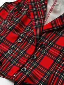 Maweii Plus Size Women's Plaid Fashion Versatile Casual Daily Top - Multicolor - View 7