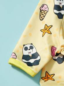 We Bare Bears X PETSIN 2件組可愛泰迪熊好友海灘排球冰淇淋海星寵物連身衣 度假風 柔軟透氣防掉毛寵物衣 - 彩色 - 查看 13